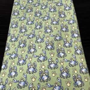 Vineyard Vines Martha's Vineyard‎ HAND PICKED BY SHEP & IAN Tie Frog Print Green